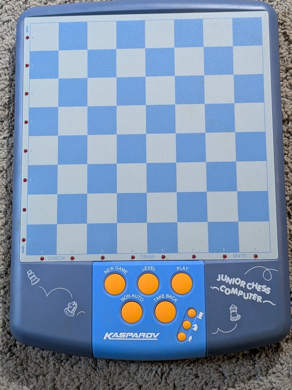 Vintage Junior Chess Computer Electronic Game by Saltek, works, clean, tested
